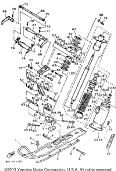 Collar 1992 EXCITER II (EX570S) 90387-100A4-00