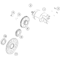 KTM CLUTCH DISC PACKAGE 2021 500 XCF-W Engine 79532010033
