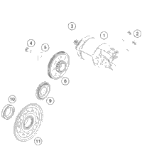 KTM CLUTCH DISC PACKAGE 2024 500 EXC SL Engine 79532010033