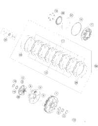 KTM CLUTCH DISC KIT 2014 450 SXF 78932010033