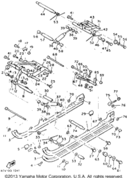 Rivet, Blind 1988 XLV (XL540M) 90267-48062-00