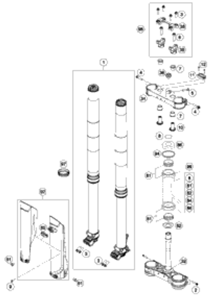 KTM PISTON ROD R/S CPL. 2014 65 SX 35480477S3