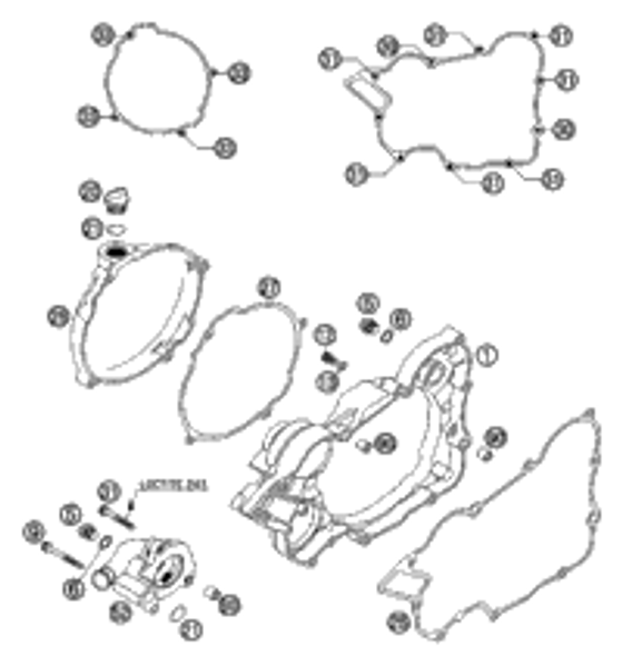 KTM PISTON II CPL. 54MM 125 2001 2003 200 SX 50330007500 II
