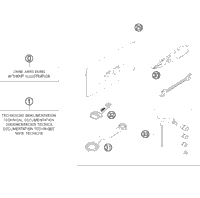 KTM PISTON II CPL. 54MM 125 '00 2002 200 SX 50330007400 II