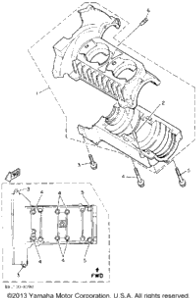 Bolt, Flange 1990 OVATION (CS340P) 95811-08070-00