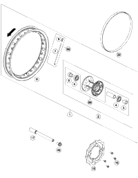 KTM DRIVETRAIN KIT 690 SMC 15T/42T As Required 2013 690 Enduro 00050002016
