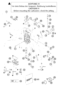 KTM GASKET PLATE THROTTLE VALVE 04 2011 530 EXC 57331035153