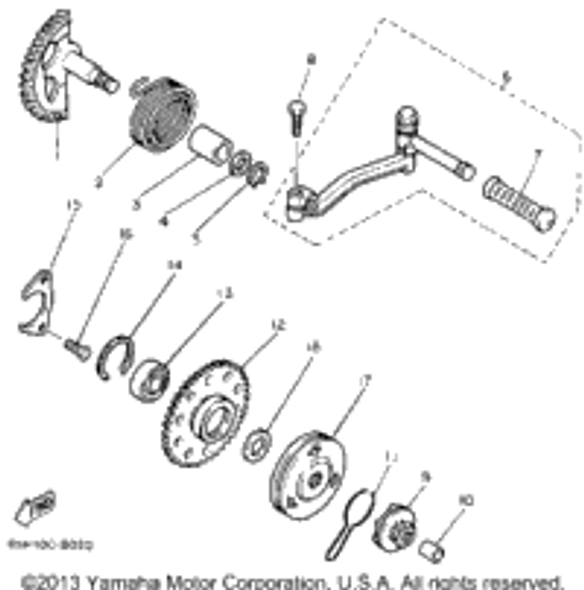 Circlip 1988 SNOSCOOT (ELEC START) (SV80EM) 93450-35015-00