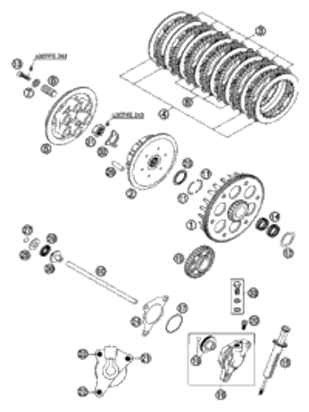 KTM FLYWHEEL KOKUSAN 2K-1/2K-4 '97 1997 300 EXC 54739005000