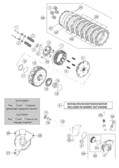 KTM FLYWHEEL KOKUSAN 2K-1/2K-4 '97 1999 250 SXS 54739005000