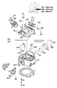 KTM ROCKER ARM INTAKE CPL. 2000 620 Super Competition 58036060644