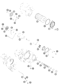 KTM ROLLER FREE WHEEL 2012 250 XCFW 77240026000