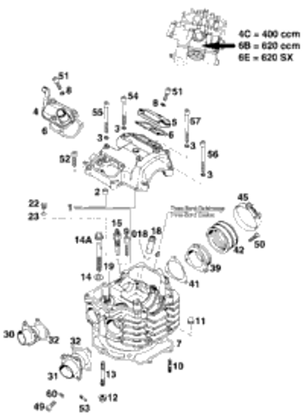 KTM ROCKER ARM INTAKE CPL. 1997 640 Rallye 58036060644