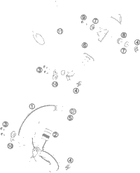 KTM FUEL TANK CPL. 50SX MINI 2009 2009 2010 50 SX Mini 4520701313330
