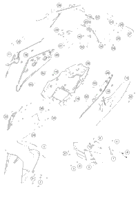 KTM Bottom triple clamp 2022 RC 390, Blue - B.D. Chassis 94501032035