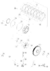 KTM Output shaft 2018 350 SX-F 77233010100