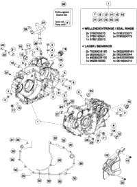 KTM GASKET SET LC4      2007 2007 2018 690 ENDURO R 75030099000