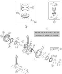 KTM GASKET SET LC4      2007 2013 690 Duke White 75030099000