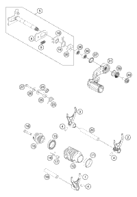 KTM GASKET SET LC4      2007 2007 2013 690 Duke Black 75030099000