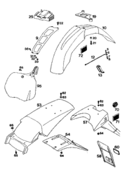 KTM FRONT RIM 1,6X21'' DID 1995 500 SX 54609070200 KTM FRONT RIM 1,6X21'' DID 1995 500 SX 54609070200