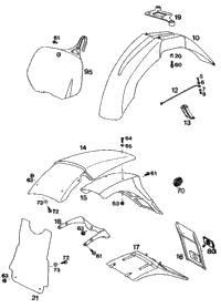 KTM FRONT RIM 1,6X21'' DID 1994 400 EXC 54609070200