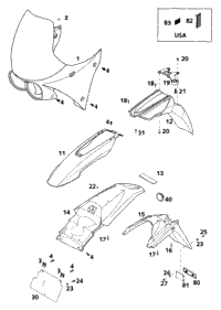 KTM FRONT RIM 1,6X21'' DID 1994 300 MXC 54609070200