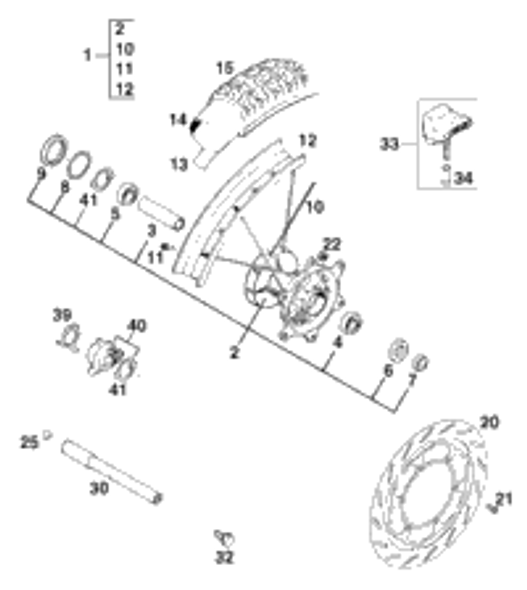 KTM FRONT RIM 1,6X21'' DID 2001 125 MXC 54609070200 KTM FRONT RIM 1,6X21'' DID 2001 125 MXC 54609070200