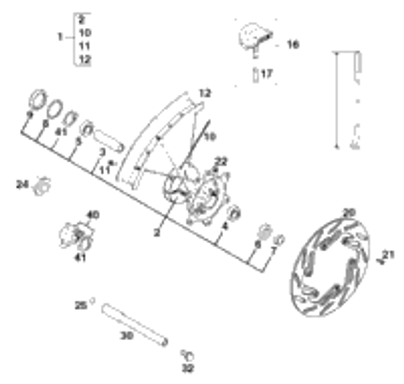 KTM FRONT RIM 1,6X21'' DID 2002 250 EXC Six Days 54609070200