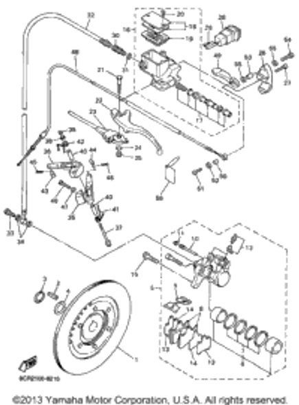 Spring, Torsion 1998 VMAX 500 XT (VX500XTB) 90508-291B2-00