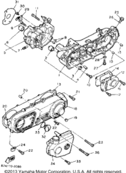 Joint, Breather 1990 SNOSPORT (ELEC START) (SV125EP) J38-11116-00-00