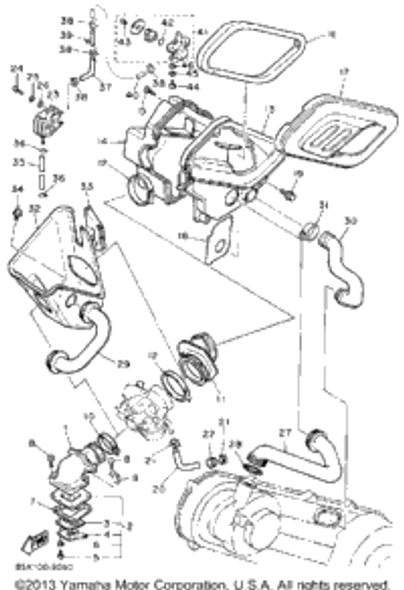 Screw, Pan Head 1990 SNOSCOOT (ELEC START) (SV80EP) 98580-05016-00