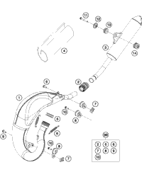 KTM SPOKE KIT REAR '19' BLACK ON DEMAND 2021 250 SX Chassis 00050000975