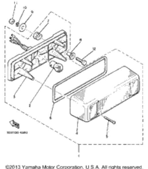 Nut, Hexagon 1985 V-MAX (VMX540J) 95380-06600-00