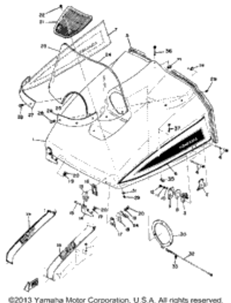 Nut, Hexagon 1971 SS433 95380-06600-00