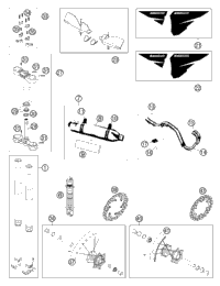 KTM REAR RIM 2,15X18'' EXCEL AL7 2004 250 SX 54810070000