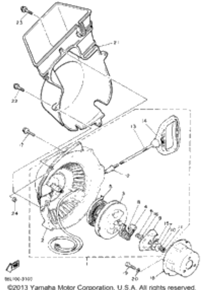 Spring, Return 1990 OVATION LE (ELEC START) (CS340EP) 8F3-15734-00-00