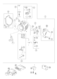 KTM Top triple clamp X=22 mm 2019 2020 350 SX-F 7910103402230