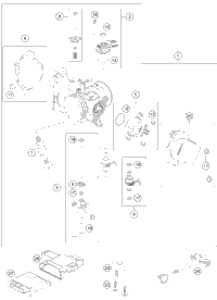 KTM Top triple clamp X=22 mm 2019 2020 250 XC-F 7910103402230