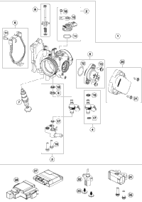 KTM Top triple clamp X=22 mm 2019 2020 450 SX-F 7910103402230