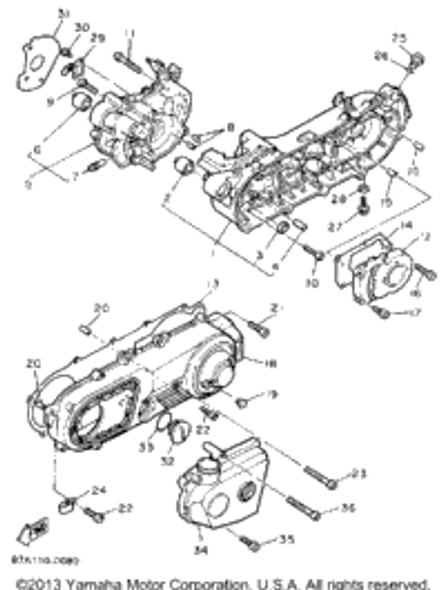 Bolt, Socket Head 1990 SNOSPORT (SV125P) 91316-06070-00