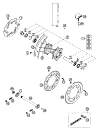 KTM HAND BRAKE CYLINDER CPL. SX 06 06 2007 144 SX USA 54813001200
