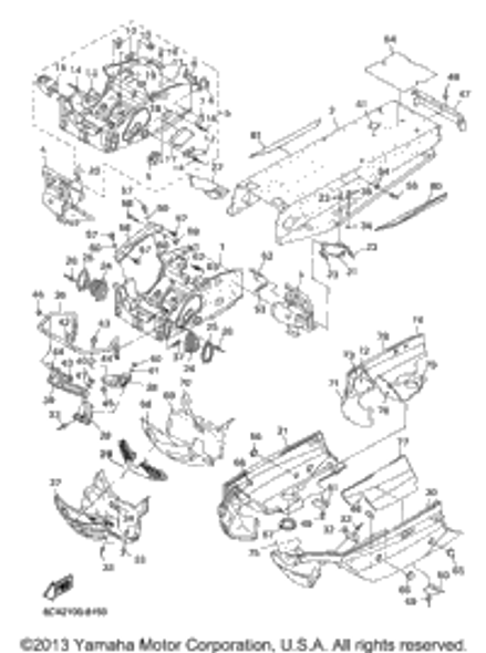 Bolt, Flange 1998 VMAX 500 XTC DELUXE (ELEC START) (VX500XTCDB) 95827-10065-00