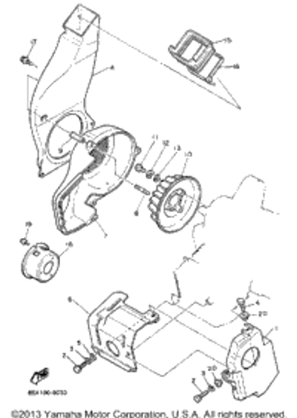 Clamp 1990 SNOSCOOT (SV80P) 90464-14117-00