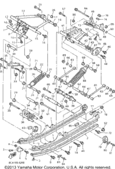 Bolt, Flange 1995 VMAX 500 LE (ELEC START) (VX500EV) 95817-08100-00