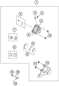KTM Output shaft cpl. 2018 85 SX 47233010000