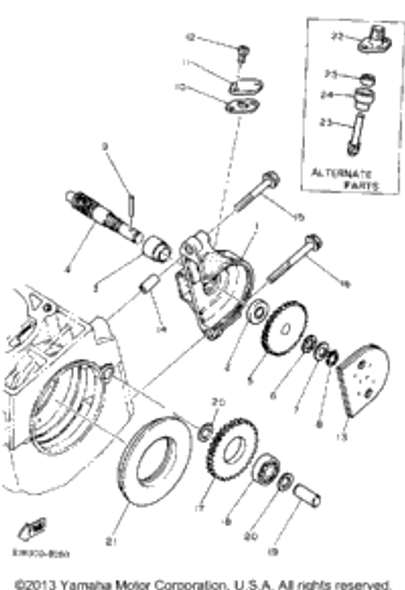 Plate, Cam Thrust 1990 VK540 (VK540EP) 137-13148-00-00