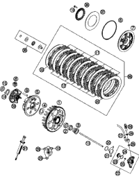 KTM PISTON + O-RING + BALL 27MM 2003 450 EXC Racing 59032066000