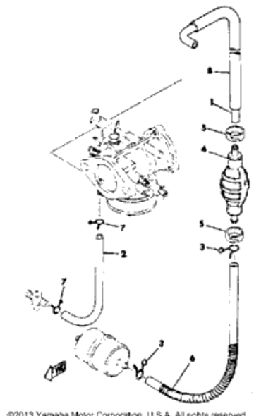 Hose 1972 SL433 90445-10133-00