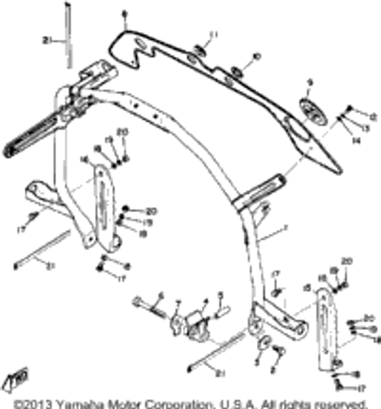 Bolt (97206-05010) 1971 GP396 97006-05010-00