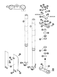 KTM REAR WHEEL HUB CPL.60/65 2000 2000 2011 65 SX 46010010144
